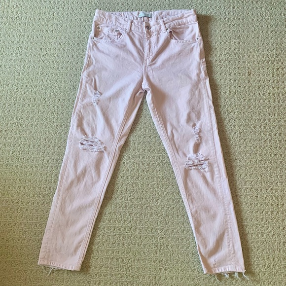Zara Slim Boyfriend Jean Light Pink - Picture 2 of 6